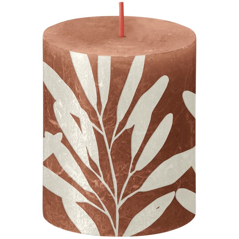 Bolsius Rustic Silhouette Candle 80x68 Rusty Pink Sage