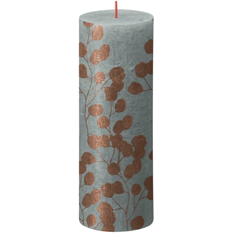 Bolsius Rustic Silhouette Candle 190x68 Green Eucalyptus