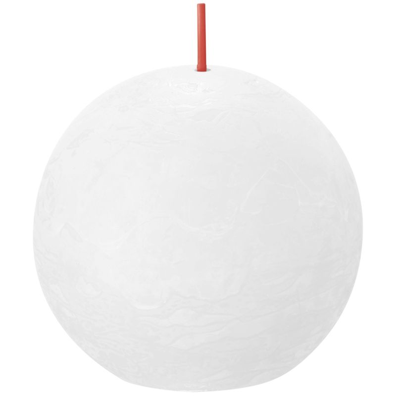 Bolsius Rustic Ball Candle 76mm Cloudy White