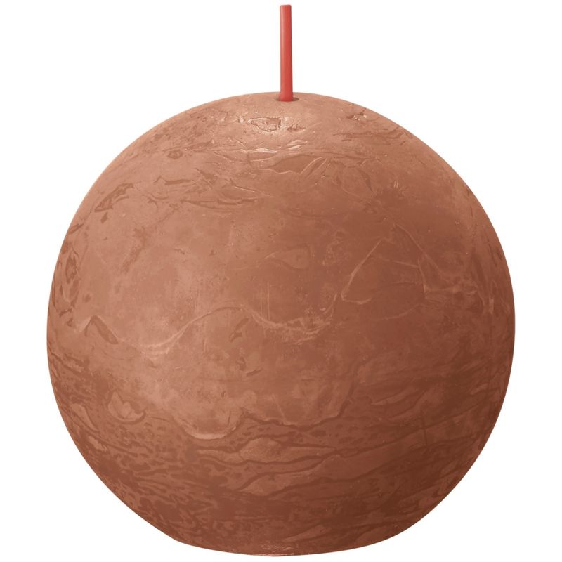 Bolsius Rustic Ball Candle 76mm Rusty Pink
