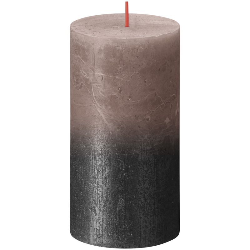 Bolsius Rustic Metallic Candle 80x68 Faded Caramel Anthracite
