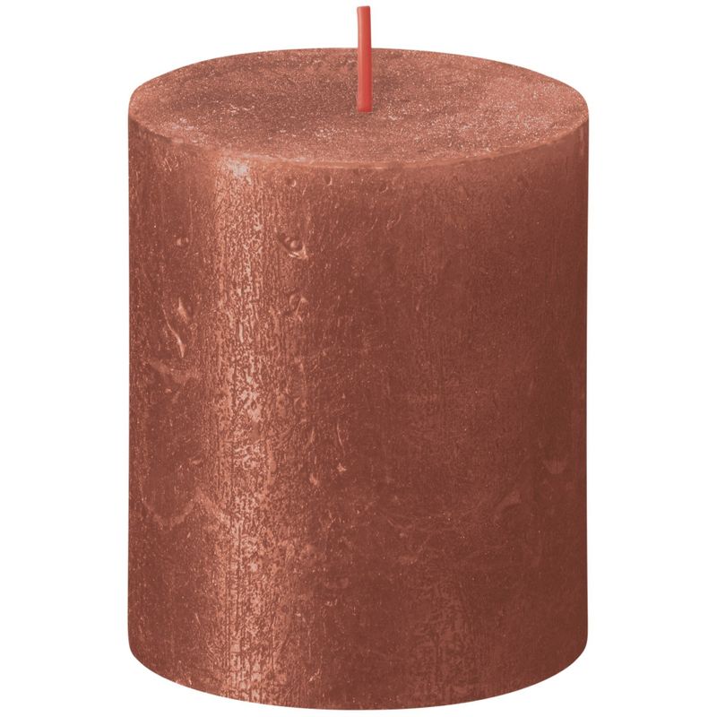Bolsius Rustic Shimmer Metallic Candle 80x68 Amber