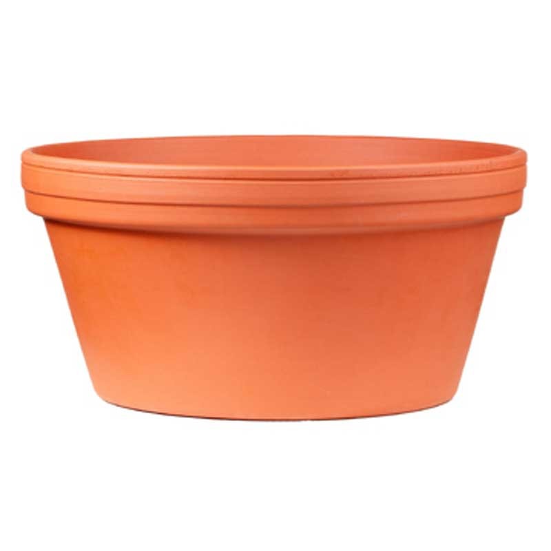Natural Terracotta Bowl 19.7x10.2cm - terracotta bowl planter for indoor and outdoor use
