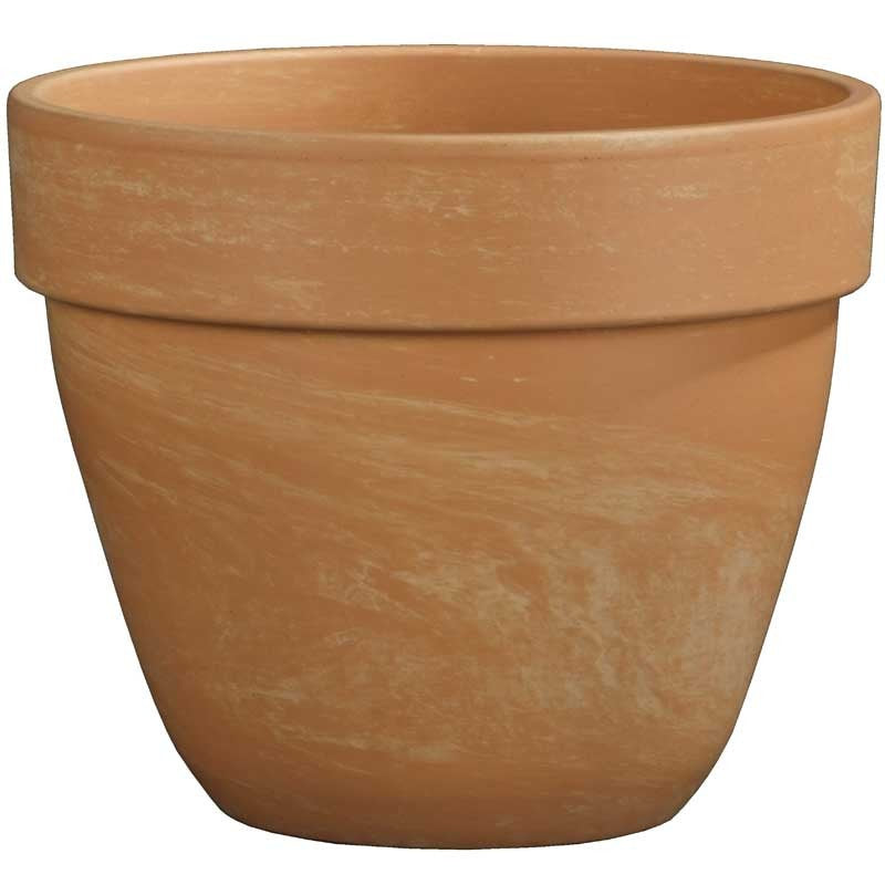 Marble Terracotta Planter Pot 18.5x16cm - terracotta planter for indoor and outdoor use