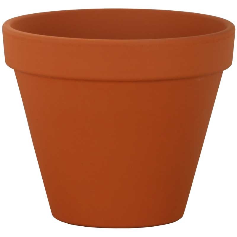 Natural Terracotta Pot 16x14cm - terracotta garden pot for indoor and outdoor use