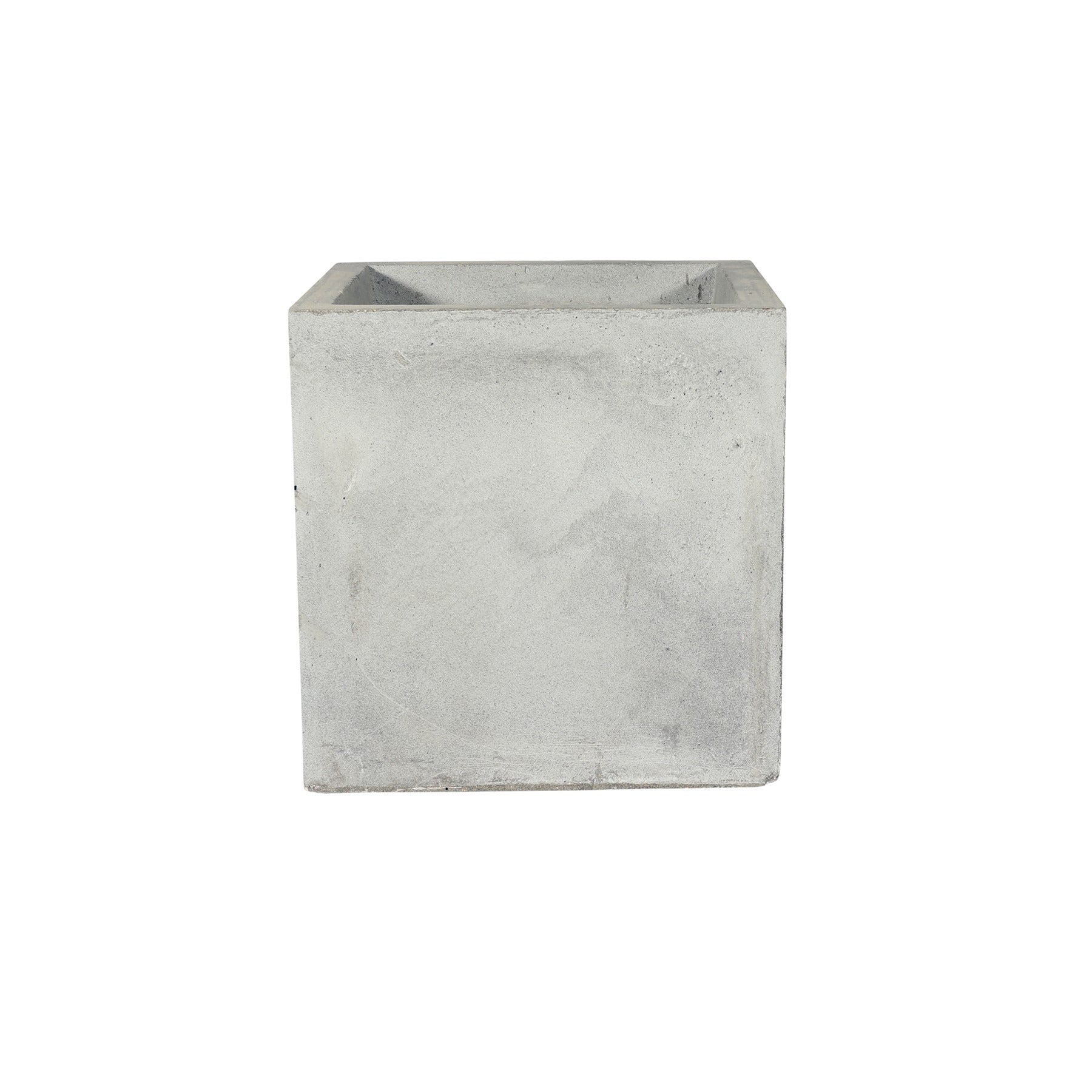 Hortus Cube 25.5 x 25cm 25.5x25cm - fibreglass stone-effect cube planter for indoor and outdoor use