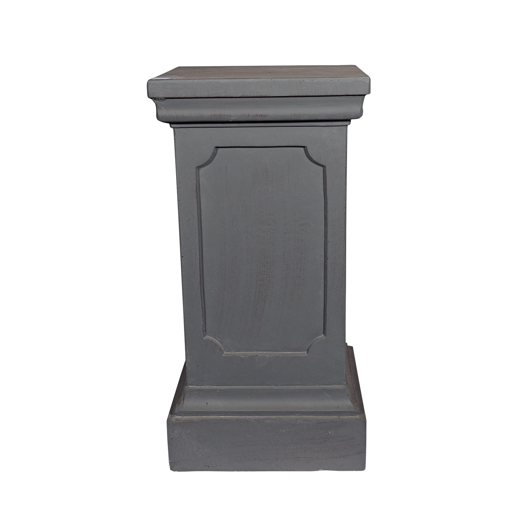 Hortus pedestal 65cm Grey - fibreglass stone-effect pedestal planter for indoor and outdoor use