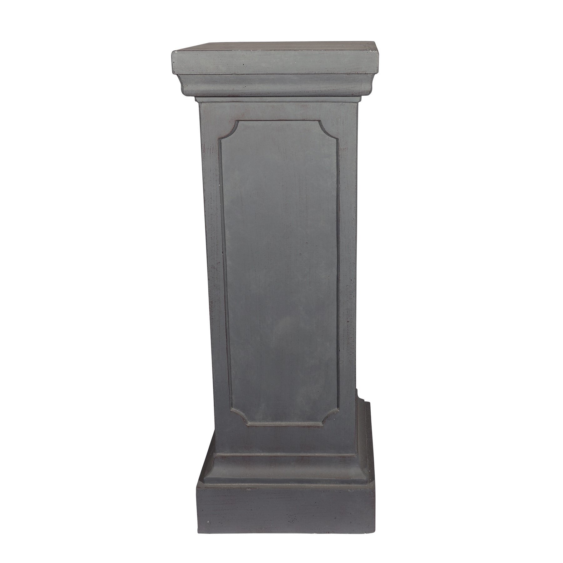 Hortus pedestal 89cm Grey - fibreglass stone-effect pedestal planter for indoor and outdoor use
