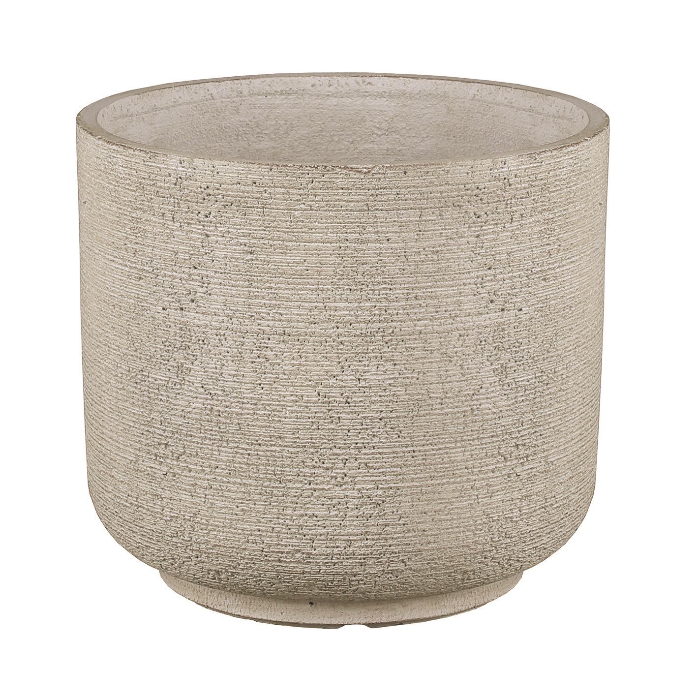 Hortus Elemental Planter Textured Cream - fibreglass stone-effect planter for indoor and outdoor use