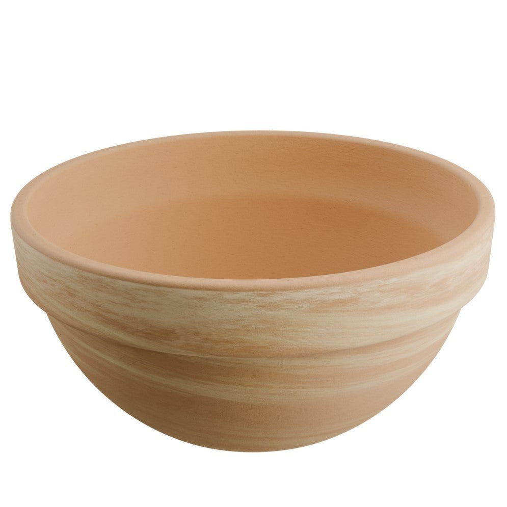Levy Marmor Terracotta Bowl 23x11cm - terracotta bowl planter for indoor and outdoor use