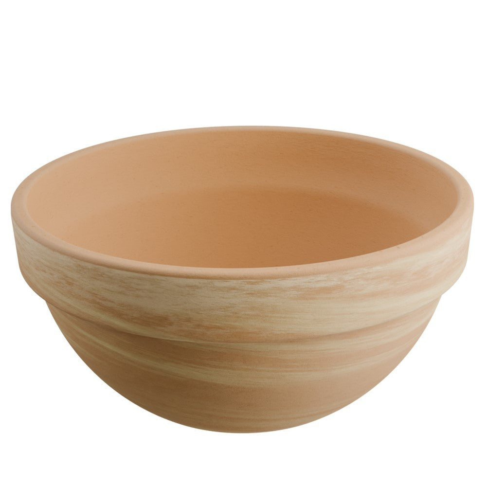 Levy Marmor Terracotta Bowl 35x16cm - terracotta bowl planter for indoor and outdoor use
