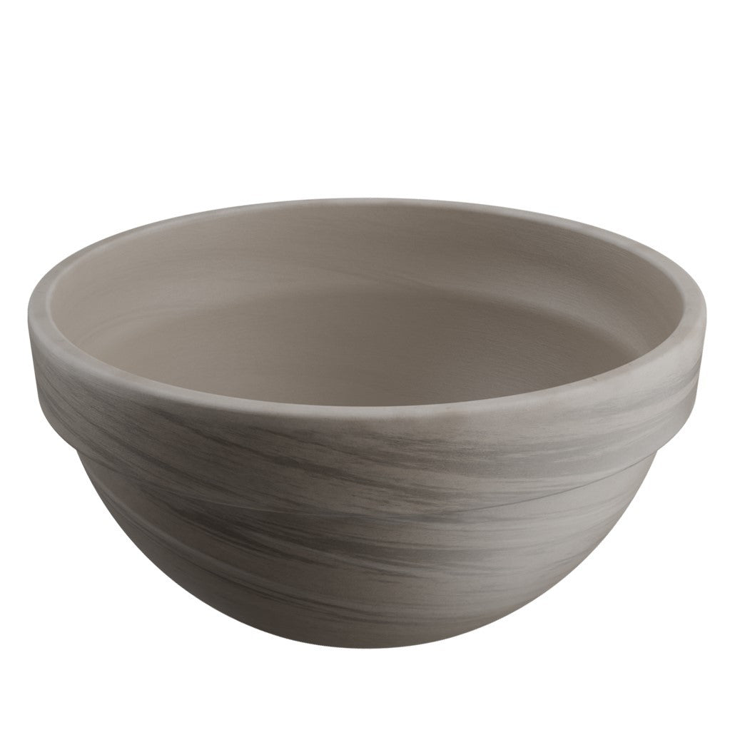 Levy Basalt Terracotta Bowl 34x16cm - terracotta bowl planter for indoor and outdoor use