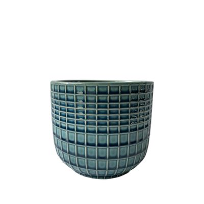 Hortus Braga Pot - Blue/Green - Dia 7.5 x H7.5cm