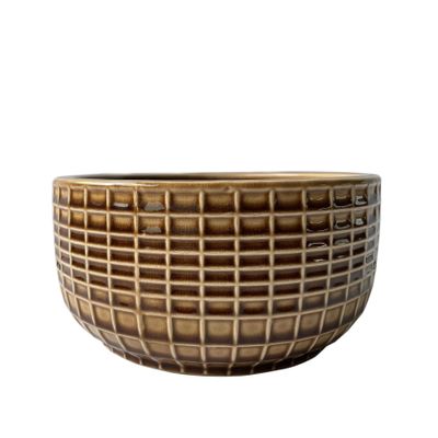 Hortus Braga Pot - Brown - Dia 20.5 x H10cm