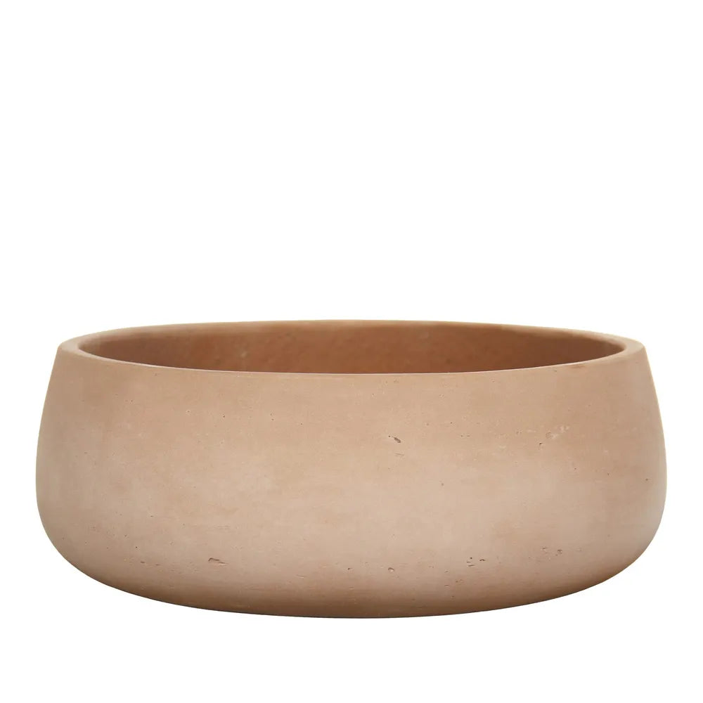 Hortus Classic Corsica Bowl H14.5x39cm - fibreglass stone-effect bowl planter for indoor and outdoor use