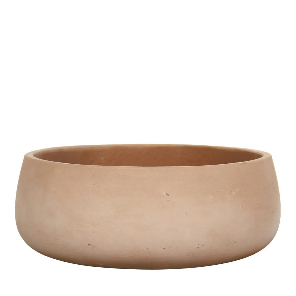 Hortus Classic Corsica Bowl H13x35cm - fibreglass stone-effect bowl planter for indoor and outdoor use
