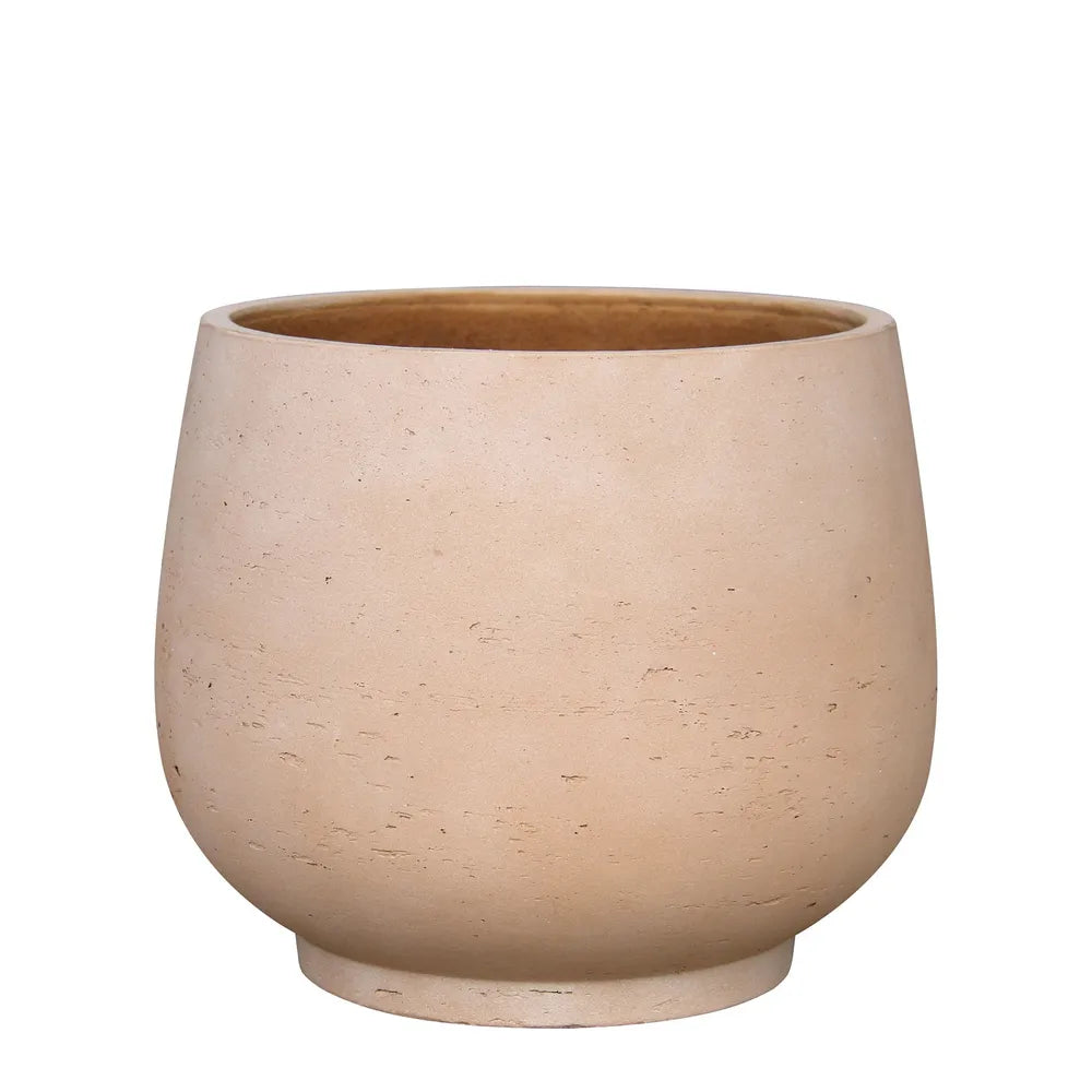 Hortus Classic Corsica Footed Planter H20x24cm - fibreglass stone-effect footed planter for indoor and outdoor use