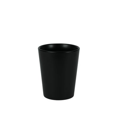 Hortus Vienna Ceramic Pot - Matt Black - Dia10 x H12cm