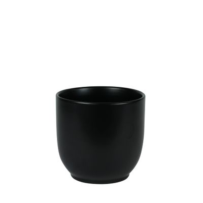 Hortus Cairo Ceramic Pot - Matt Black - Dia15.5 x H15cm