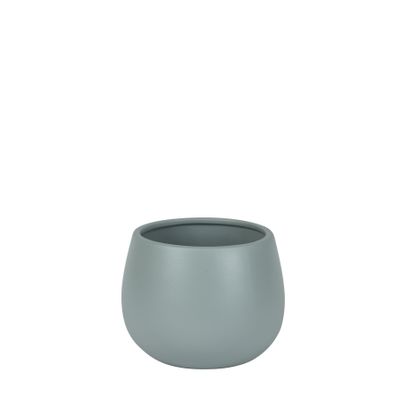 Hortus London Ceramic Pot - Matt Grey - Dia12 x H11cm