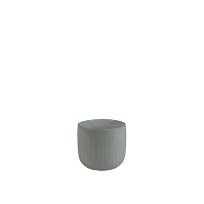 Hortus Riga Ceramic Pot - Glossy White - Dia17 x H16cm