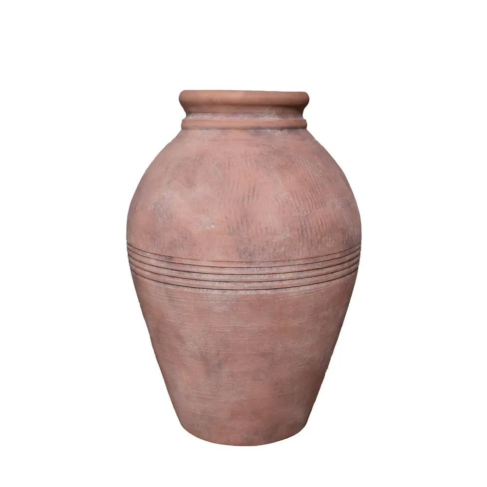 Antique Terracotta  Olive Pot - H39.5 x Dia28.5cm H39.5xDia28.5cm - terracotta olive jar planter for indoor and outdoor use