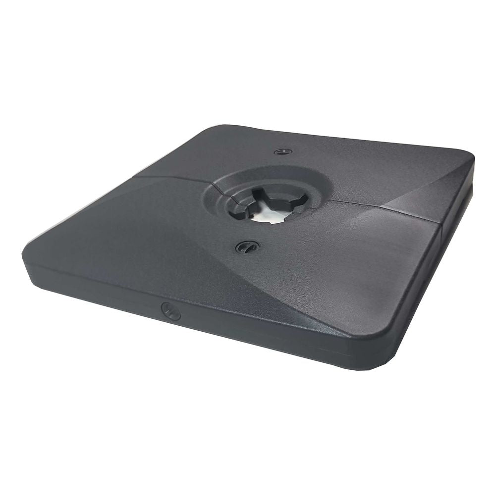 APAC Roma Water Fill 2 Part Parasol Base Black in use