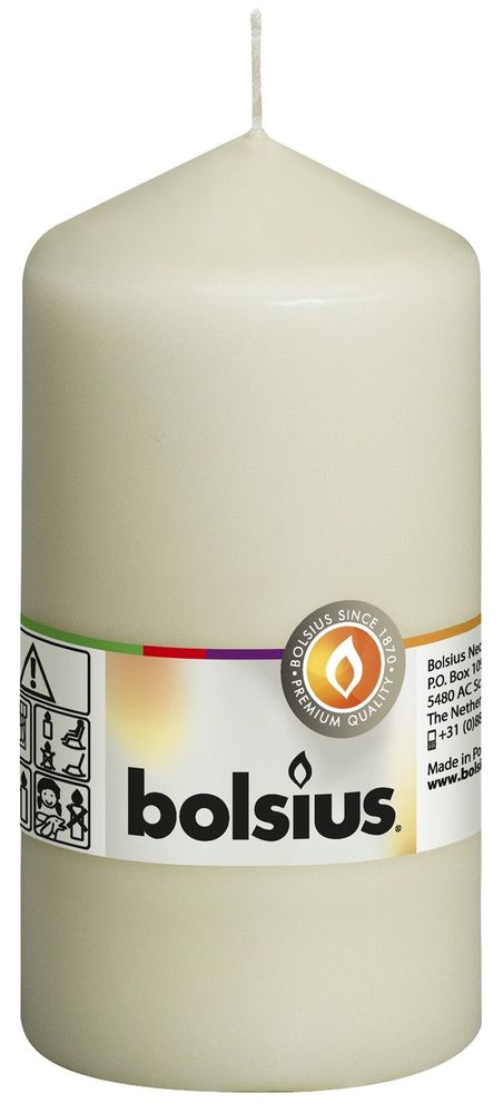 Bolsius Pillar Candle Ivory 130/70mm