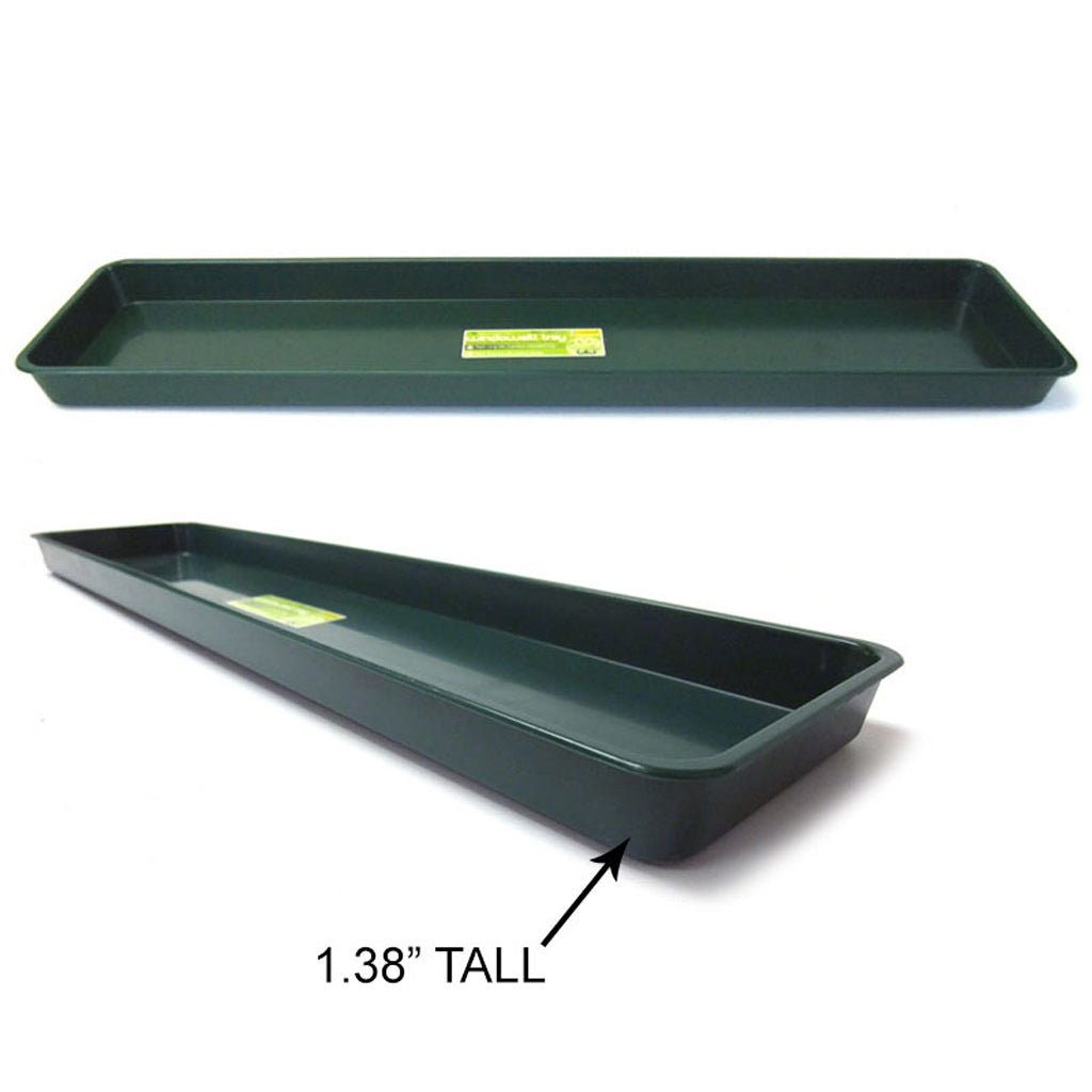 Windowsill tray for pots and seedlings
