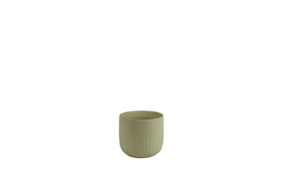 Hortus Riga Ceramic Pot - Matt Cream - Dia17 x H16cm