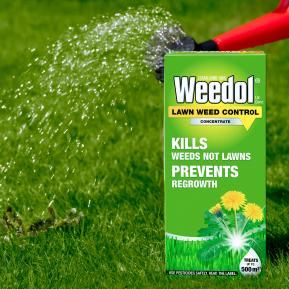 Weedol LN Lawn Weed Control in use on lawn