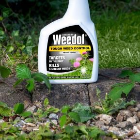 Weedol Tough Weed Control Power Sprayer in use