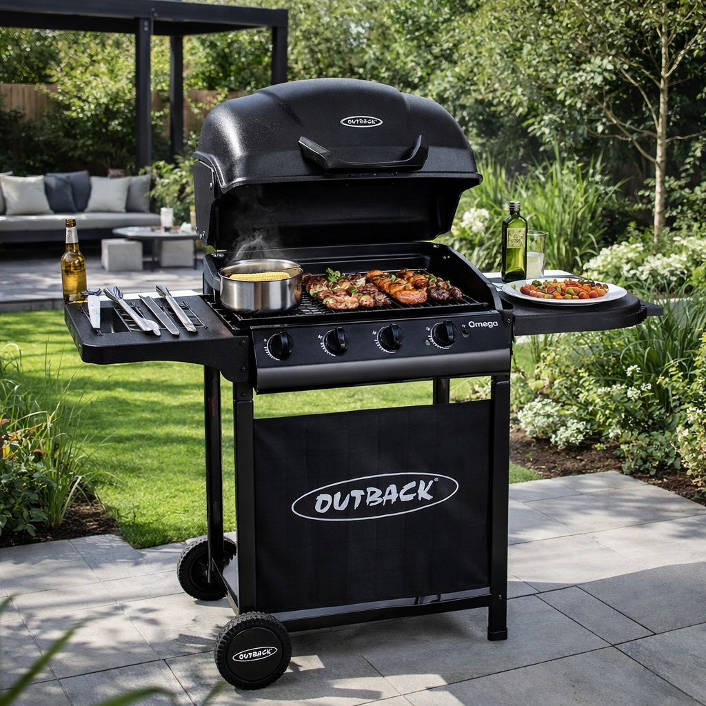 Omega 250 Gas BBQ - Black