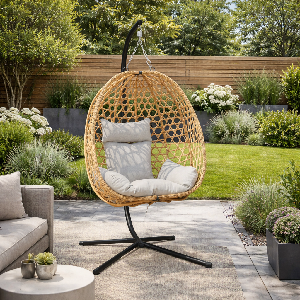 Hanging Egg Chair - Rattan - Natural