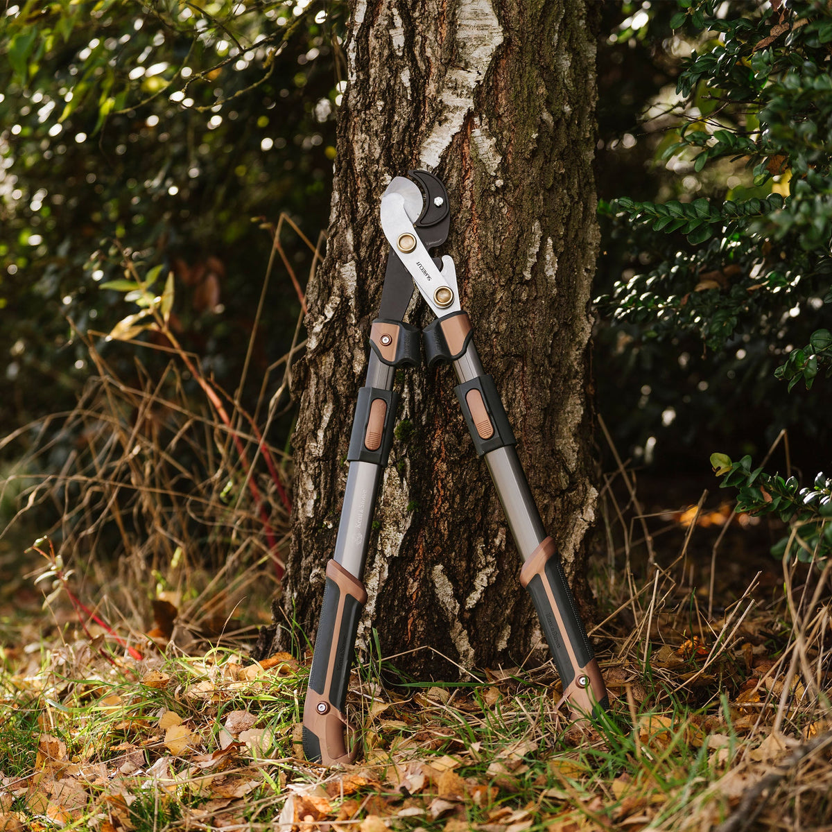 Kent & Stowe SureCut Extra Power Hard Wood Loppers in use