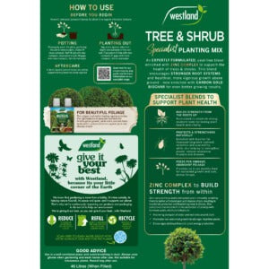 Westland Tree and Shrub Specialist Planting Mix packaging